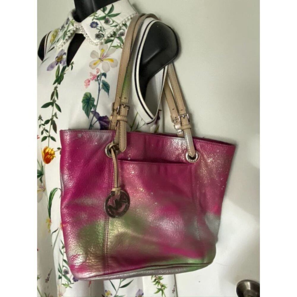 Michael Kors Leather Bag Customized Pink Gold - Picture 8 of 13